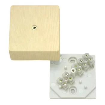 Коробка распределительная ОП 60х60х30мм с клемм. сосна HEGEL КРК2701 0201-И Коробка распределительная ОП 60х60х30мм с клемм. сосна HEGEL КРК2701 0201-И